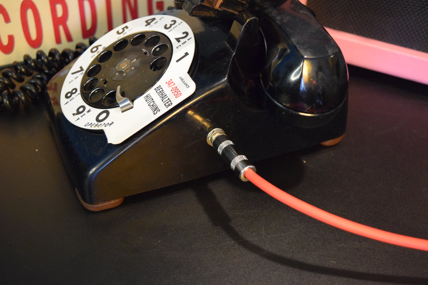 Telephone Microphone - Berhalter Funeral Home - Western Electric 500