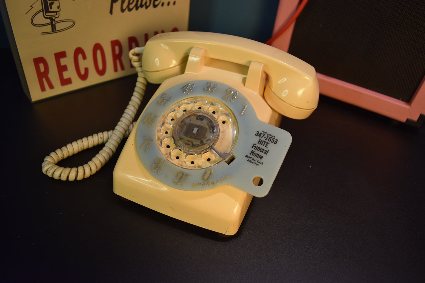 Telephone Microphone - 1-of-1 Glow in the Dark Funeral Home
