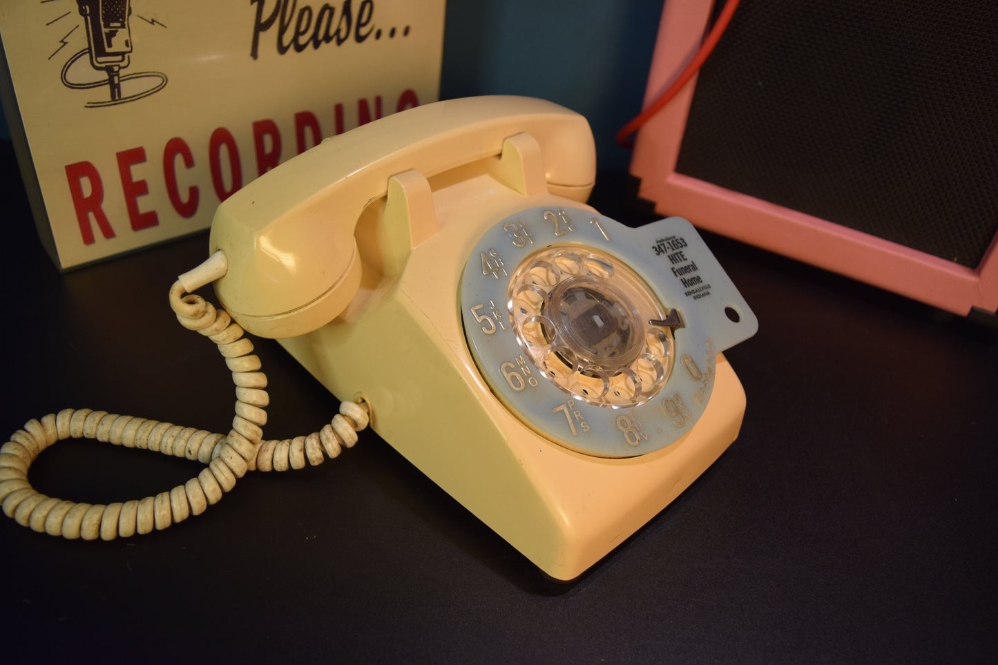 Telephone Microphone - 1-of-1 Glow in the Dark Funeral Home