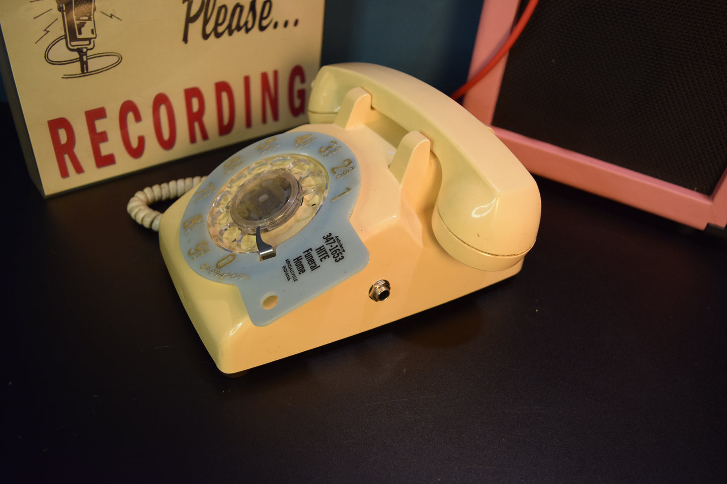 Telephone Microphone - 1-of-1 Glow in the Dark Funeral Home