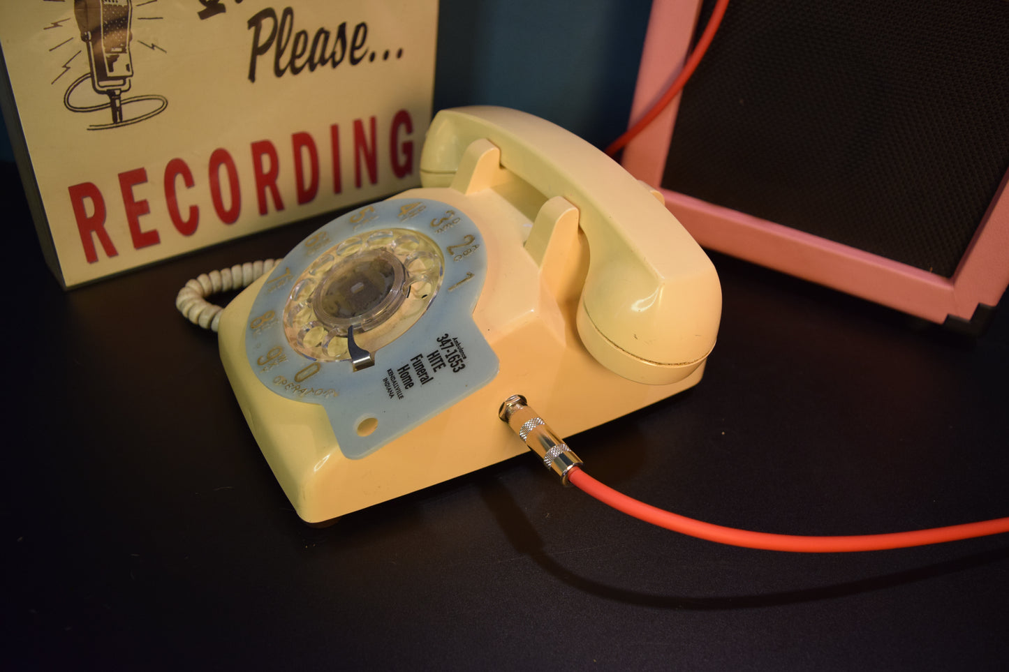 Telephone Microphone - 1-of-1 Glow in the Dark Funeral Home