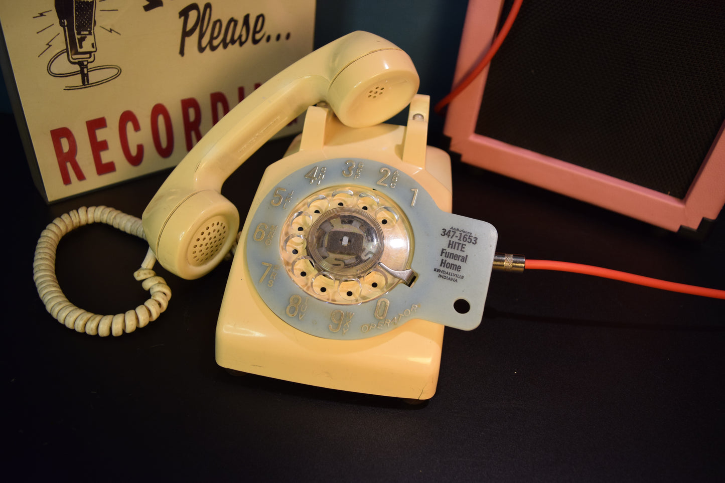 Telephone Microphone - 1-of-1 Glow in the Dark Funeral Home