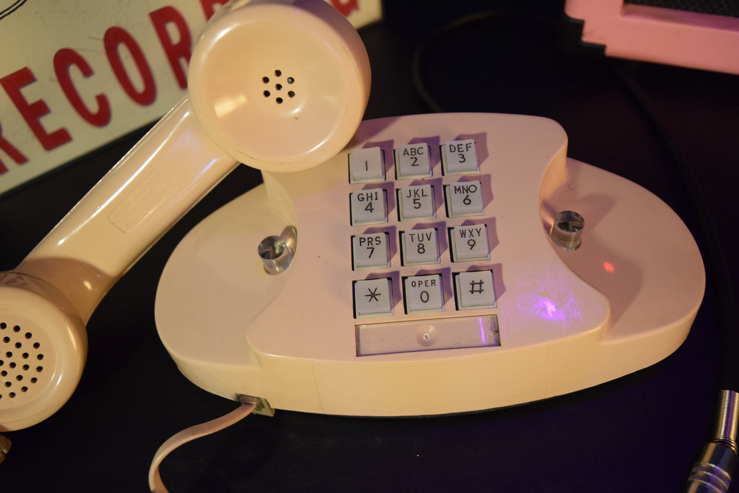 Telephone Microphone - Beige Western Electric Bell Princess