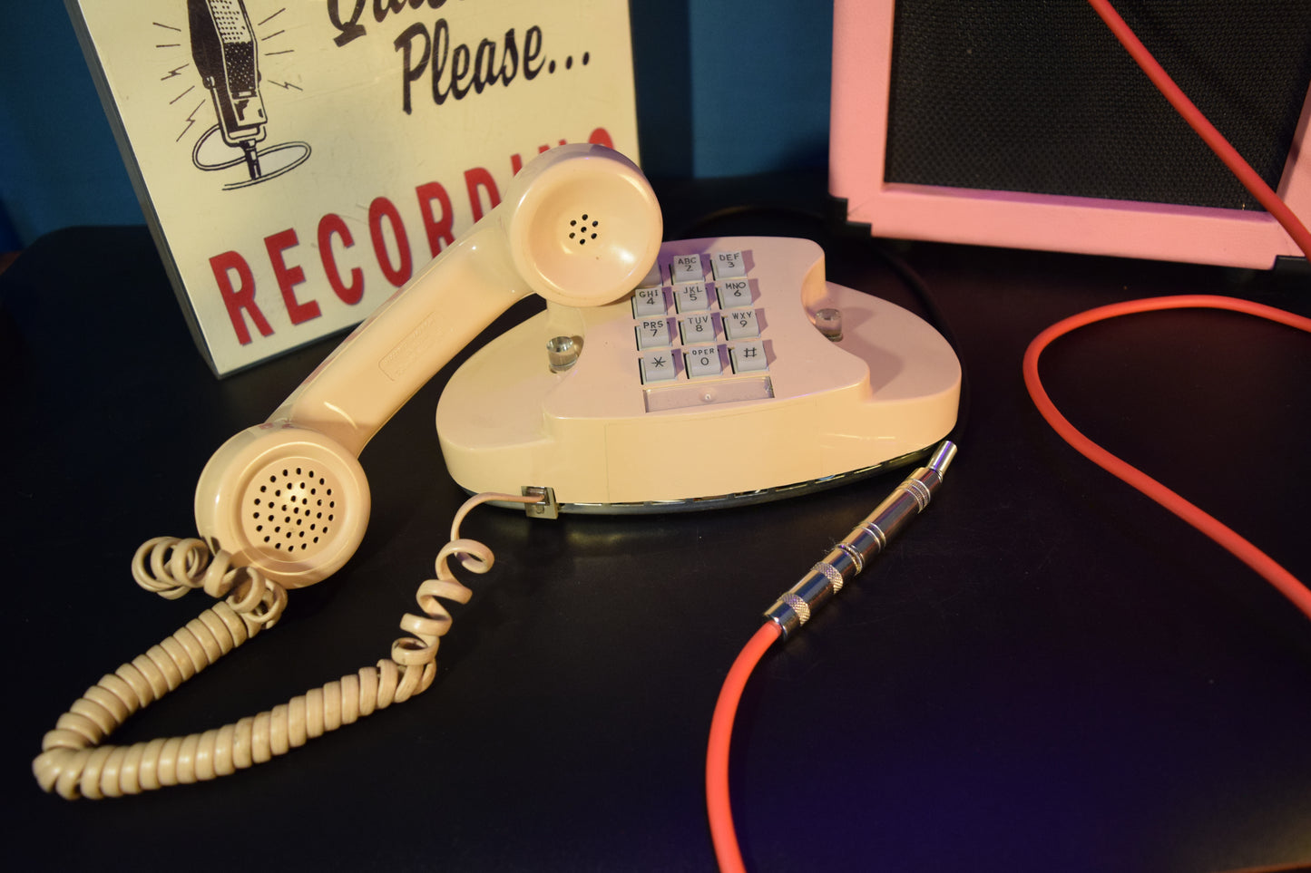 Telephone Microphone - Beige Western Electric Bell Princess
