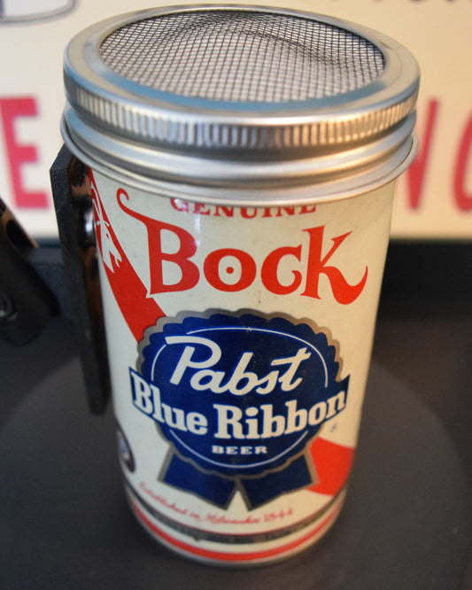 Lo Fi Beer Can Microphone - Pabst Blue Ribbon 1970s PBR Goat