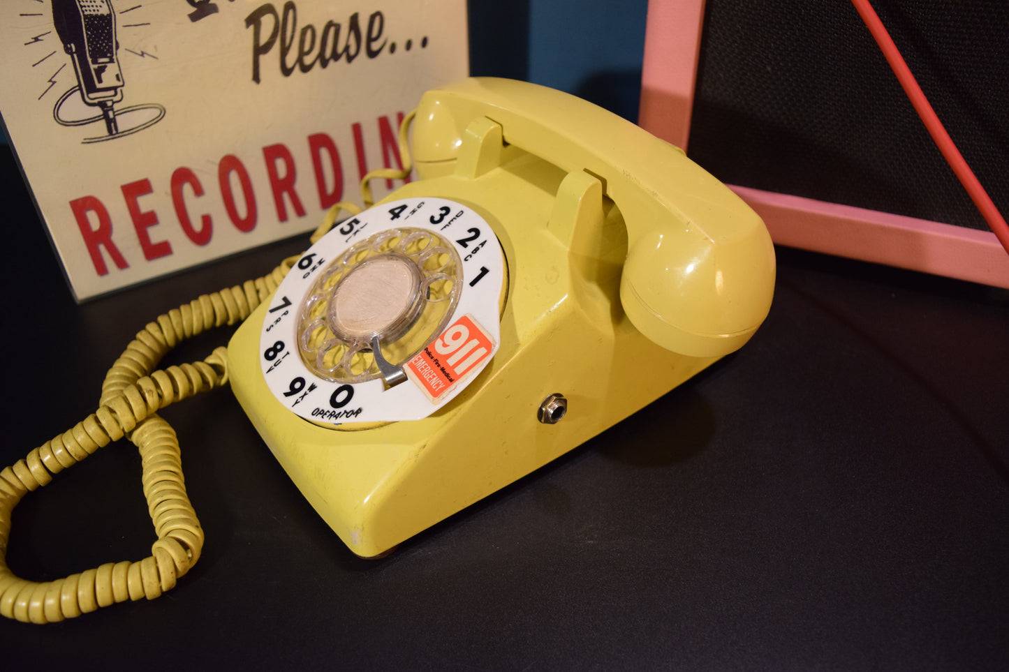 Telephone Microphone - Western Electric with 911 Dial Ring