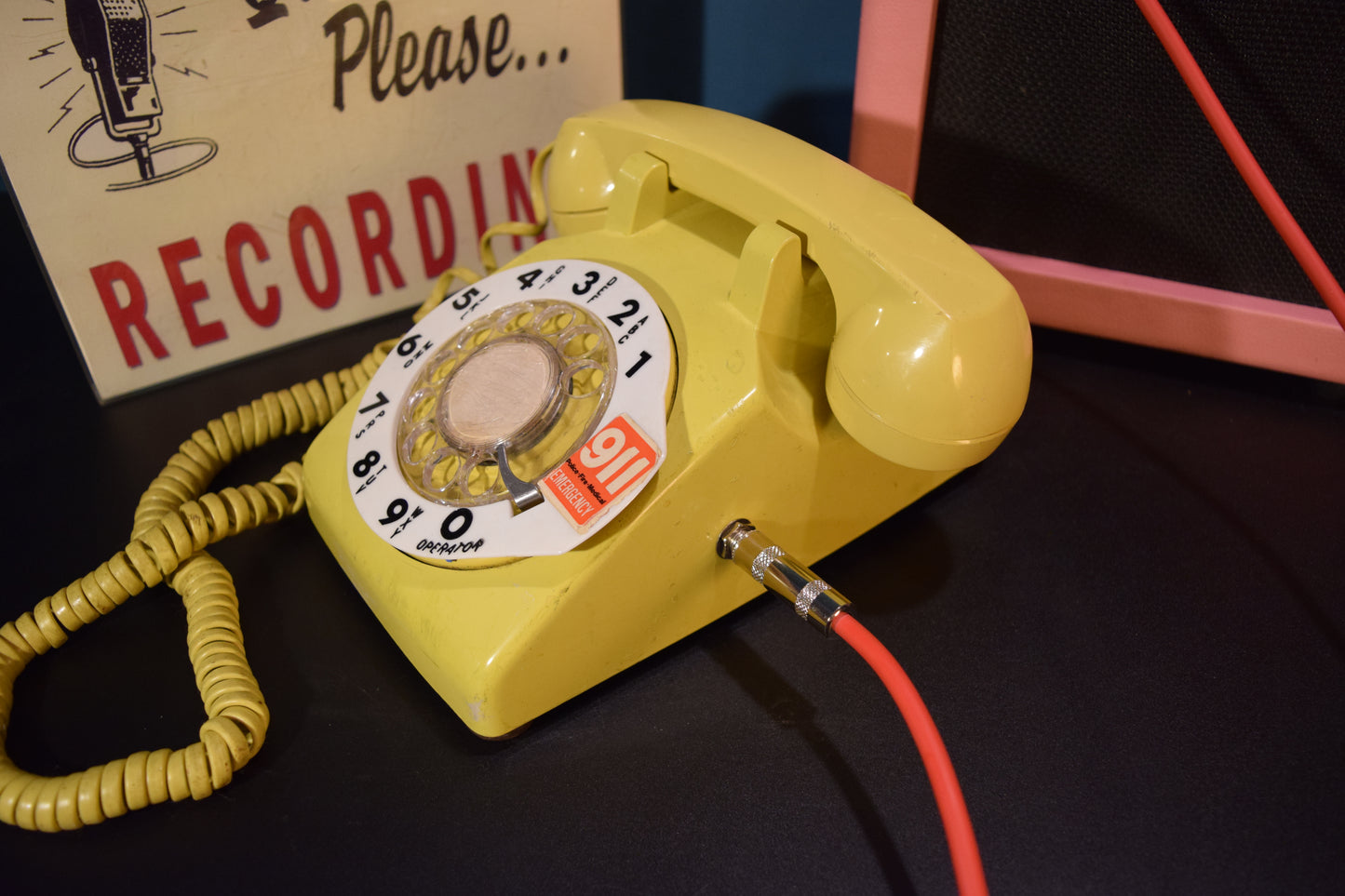 Telephone Microphone - Western Electric with 911 Dial Ring