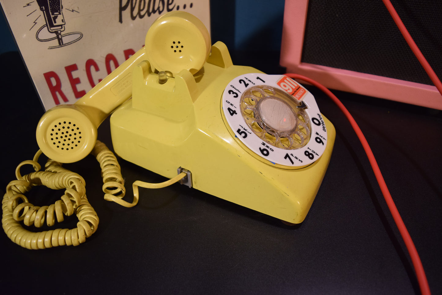 Telephone Microphone - Western Electric with 911 Dial Ring