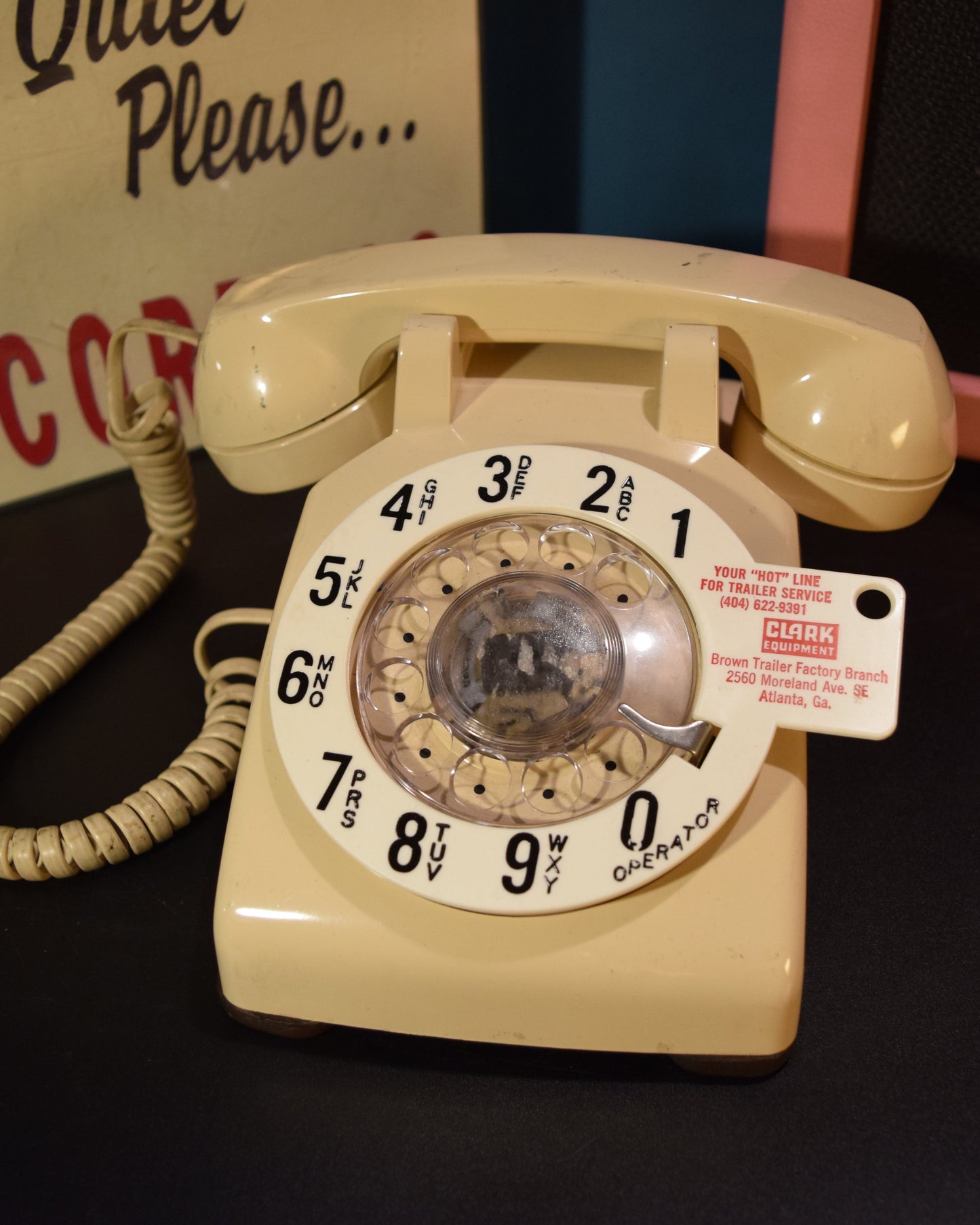 Telephone Microphone - Western Electric with Atlanta Trailer Dial Ring