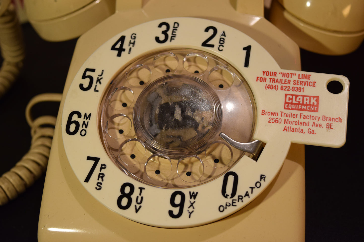 Telephone Microphone - Western Electric with Atlanta Trailer Dial Ring