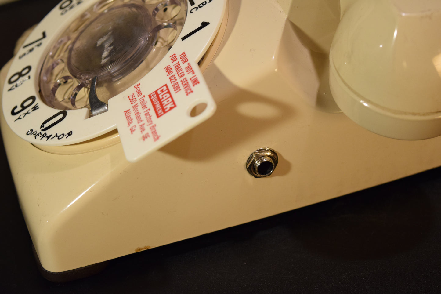 Telephone Microphone - Western Electric with Atlanta Trailer Dial Ring