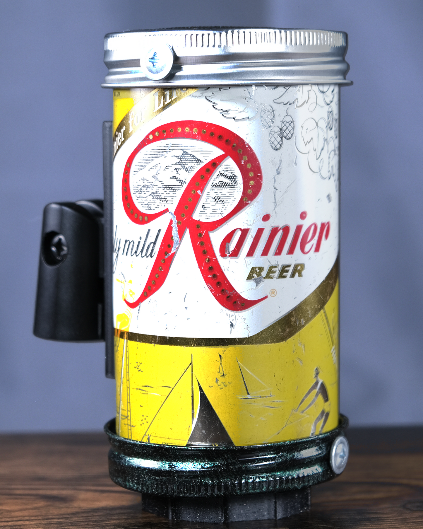 Lo Fi Beer Can Microphone - 1950s Boeing Wind Tunnel Rainier, Yellow Parks and Recreation