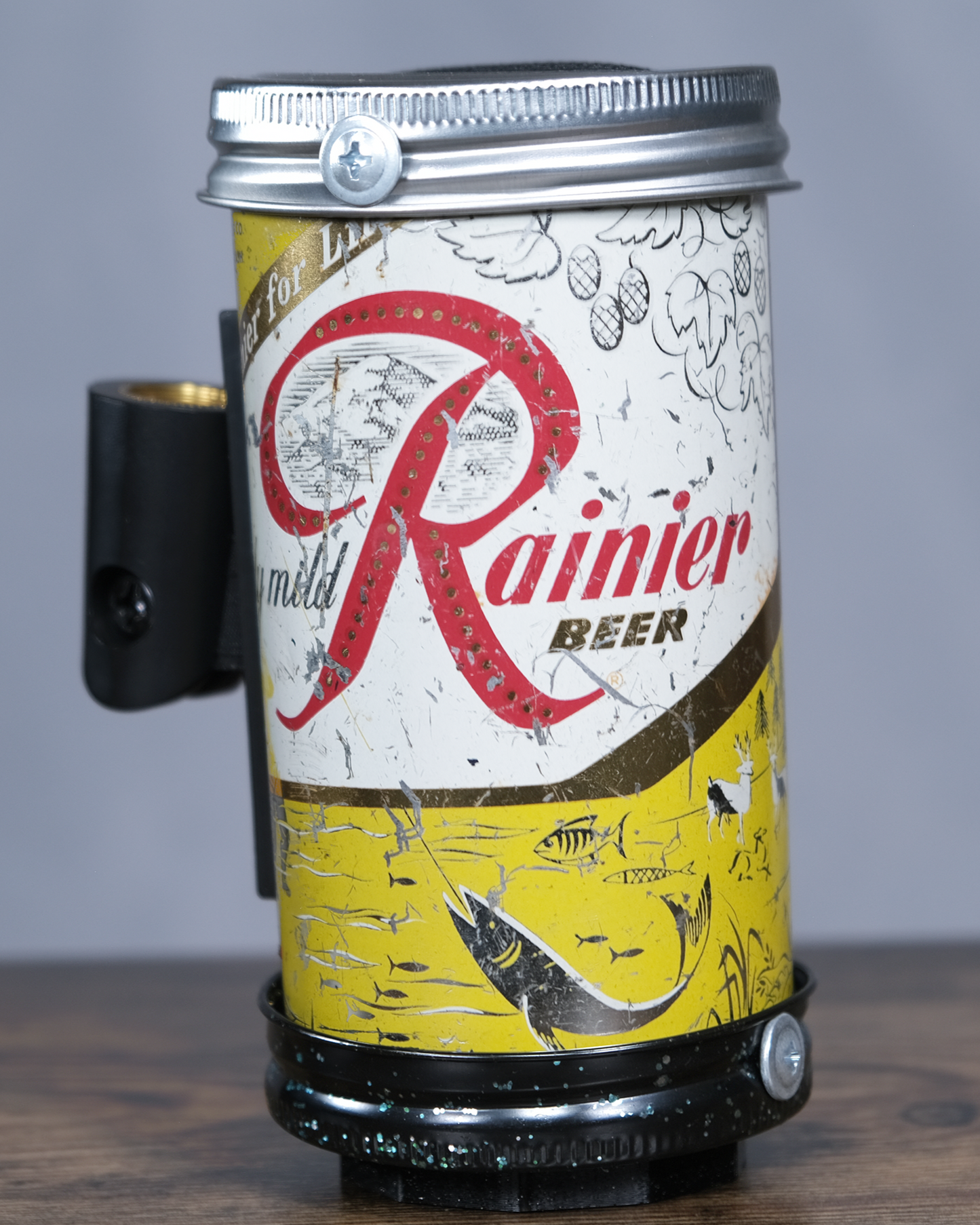Lo Fi Beer Can Microphone - 1950s Boeing Wind Tunnel Rainier, Yellow Fishing and Camping
