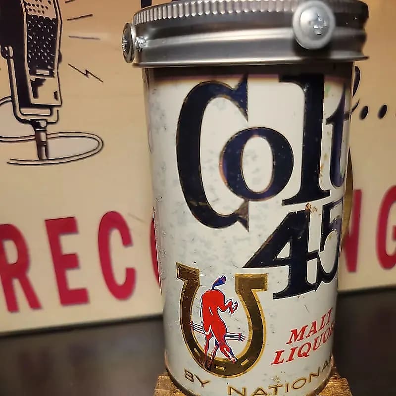 Lo Fi Beer Can Microphone - Colt 45
