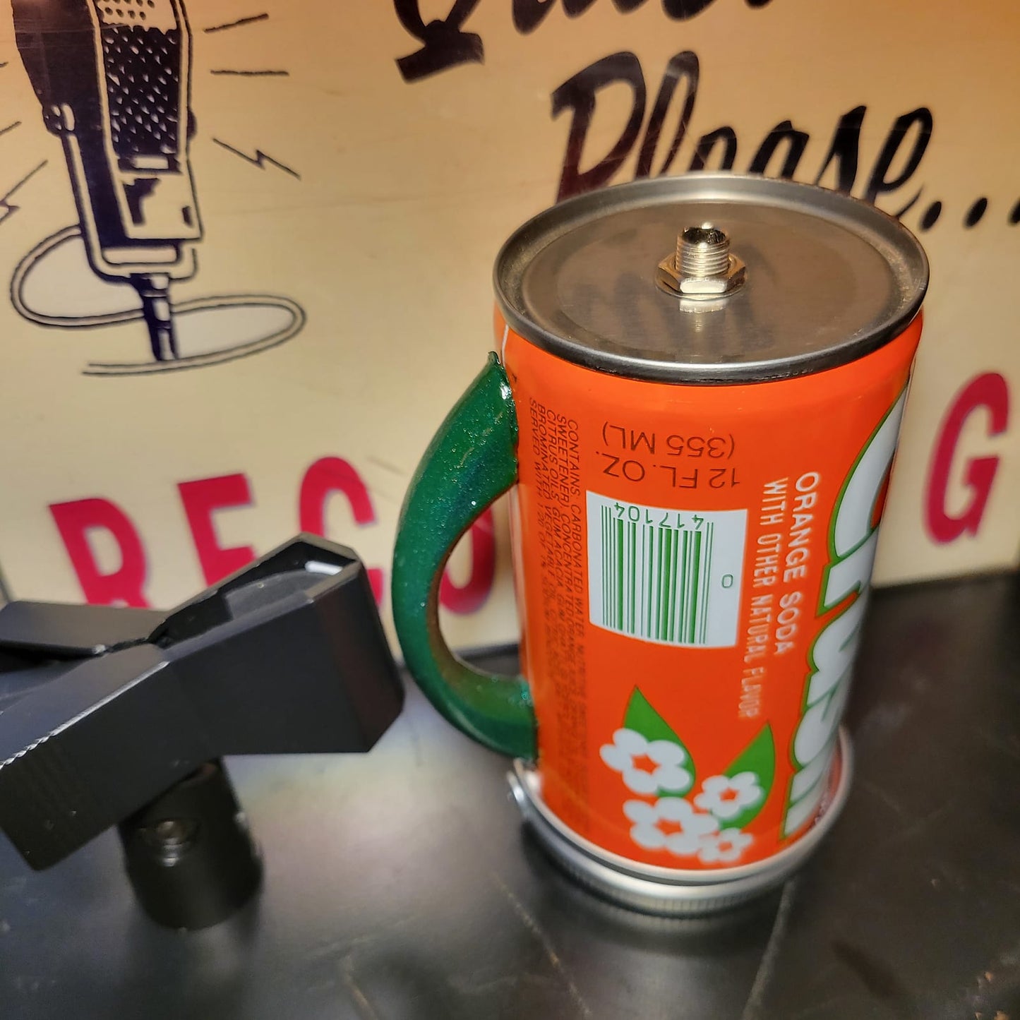 Lo Fi Soda Can Microphone - Orange Crush