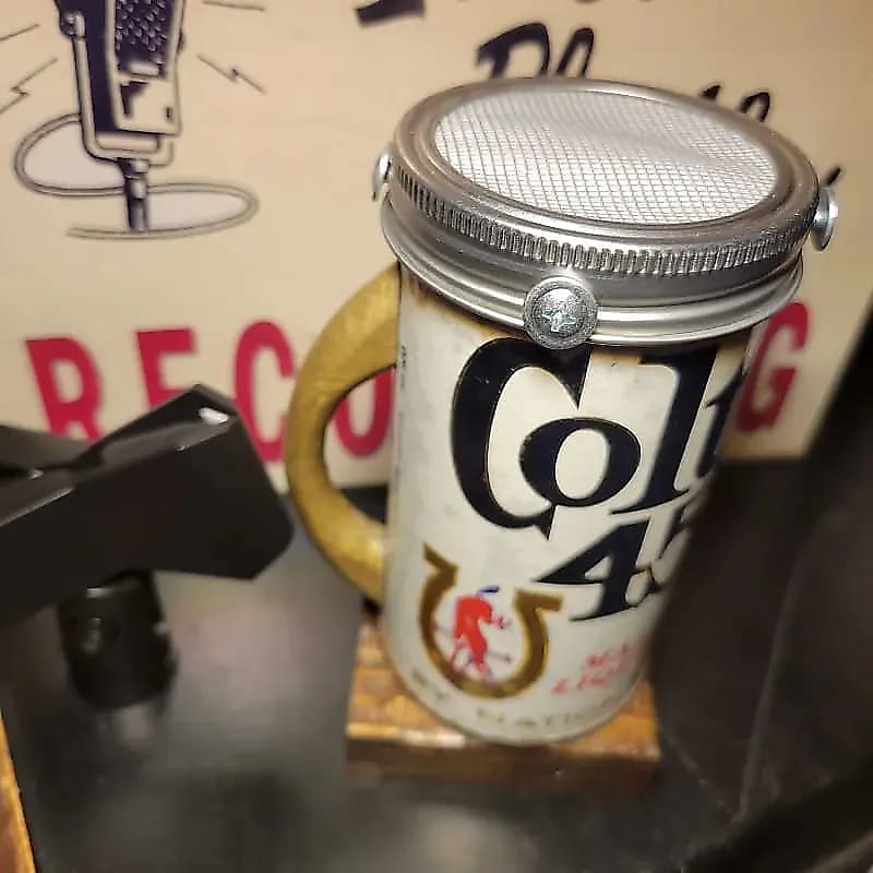 Lo Fi Beer Can Microphone - Colt 45