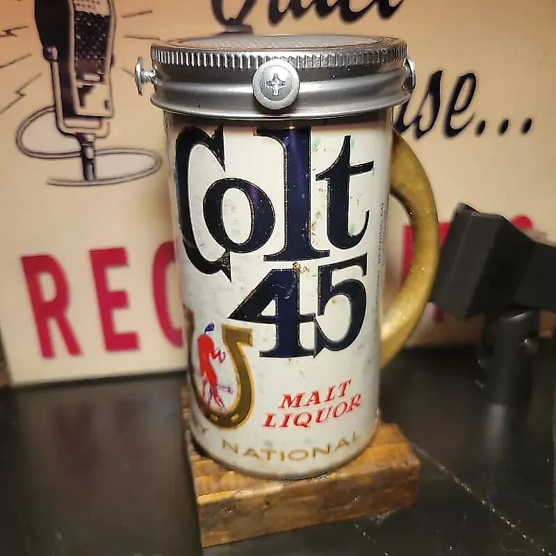 Lo Fi Beer Can Microphone - Colt 45