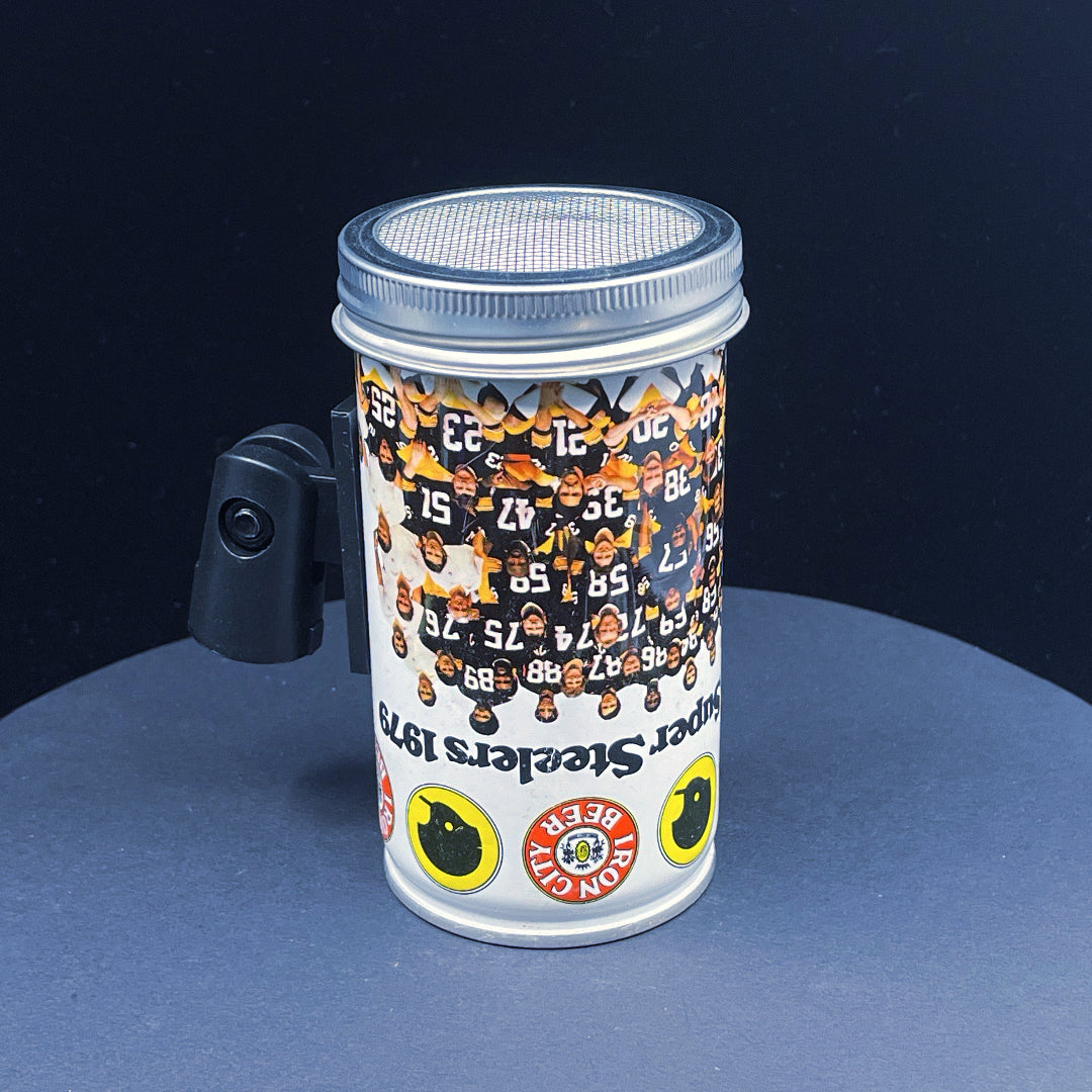 Lo Fi Beer Can Microphone - 1979 Pittsburgh Super Steelers
