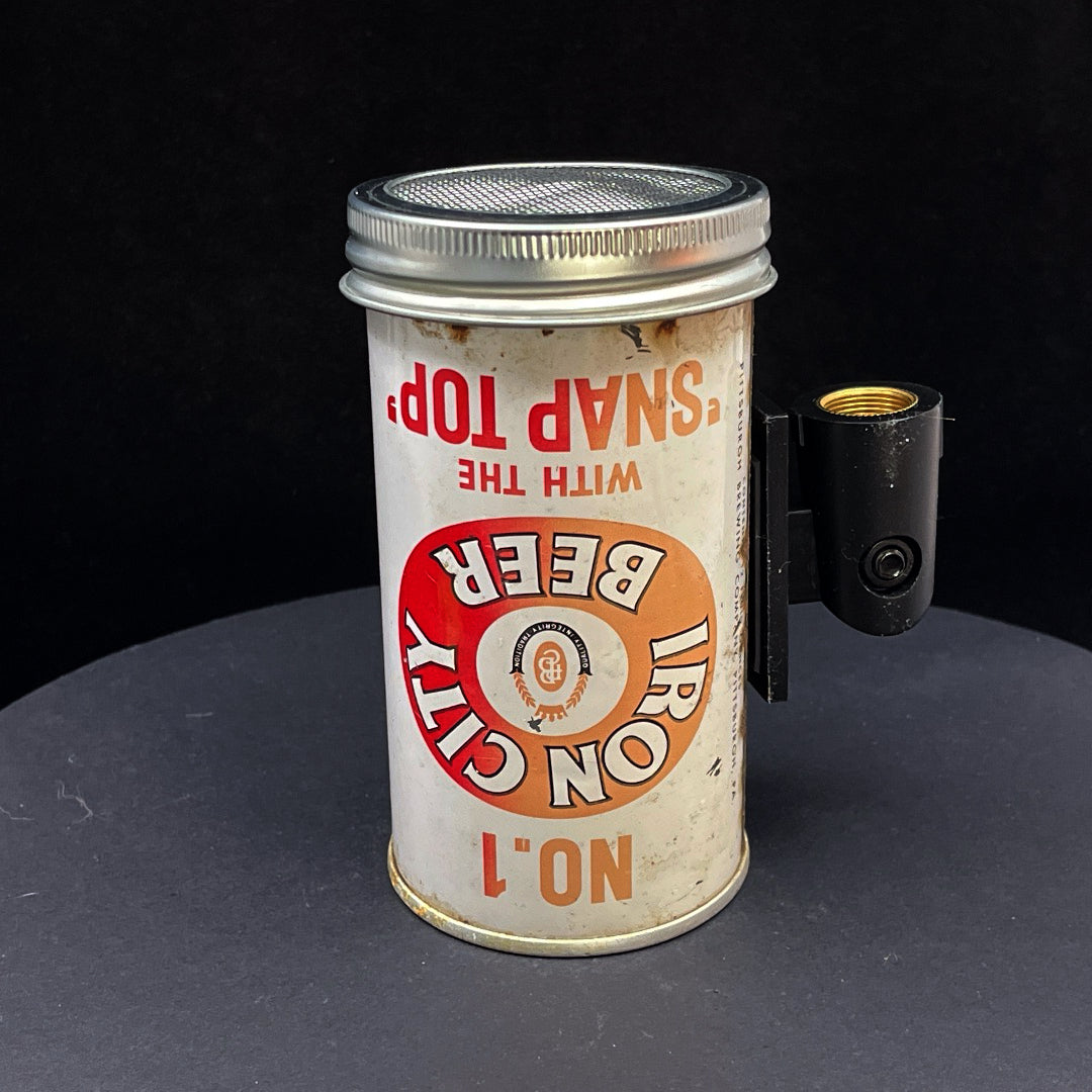 Lo Fi Beer Can Microphone - Snap Top Iron City