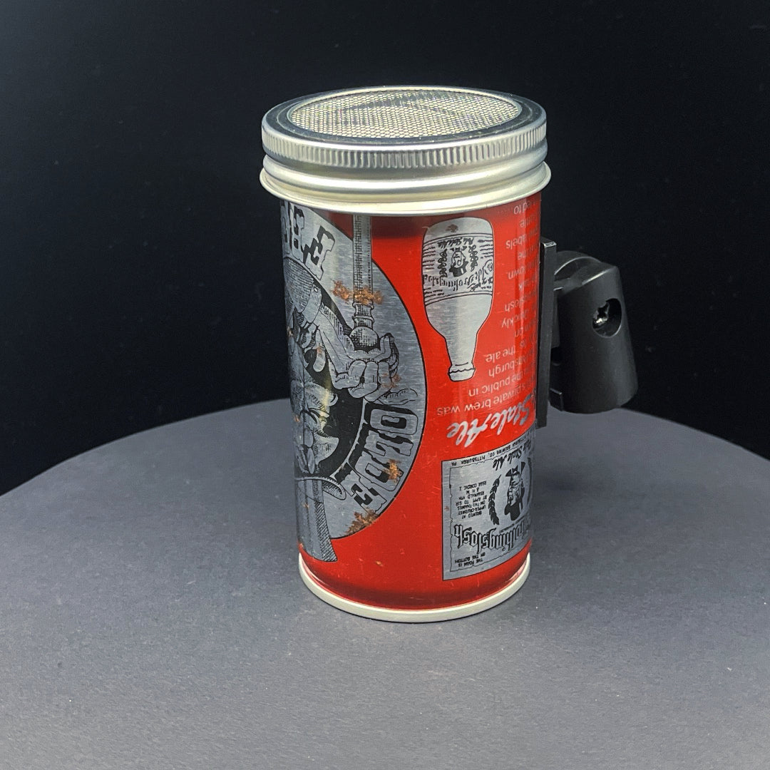 Lo Fi Beer Can Microphone - Red Olde Frothingslosh
