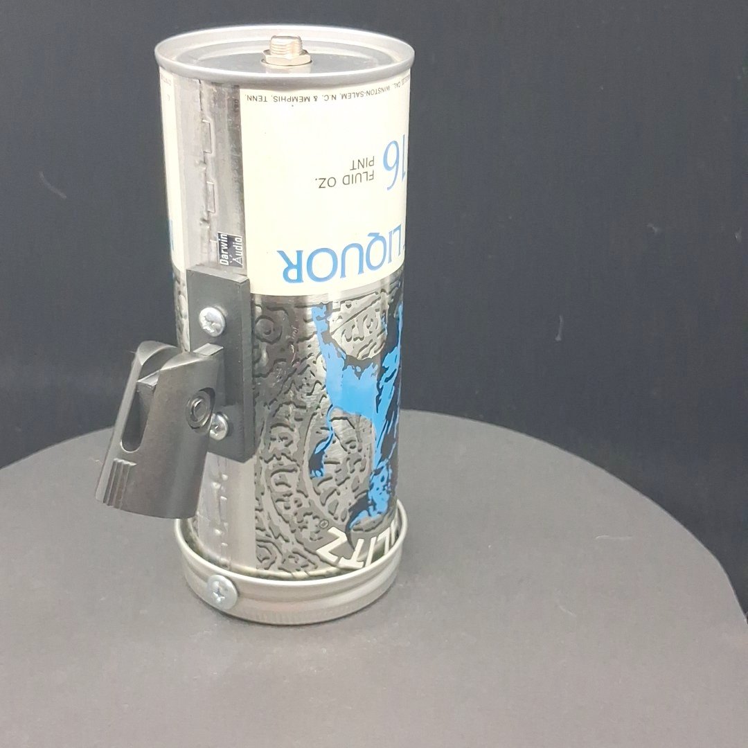 Lo Fi Beer Can Microphone - Blue Bull Tallboy Schlitz