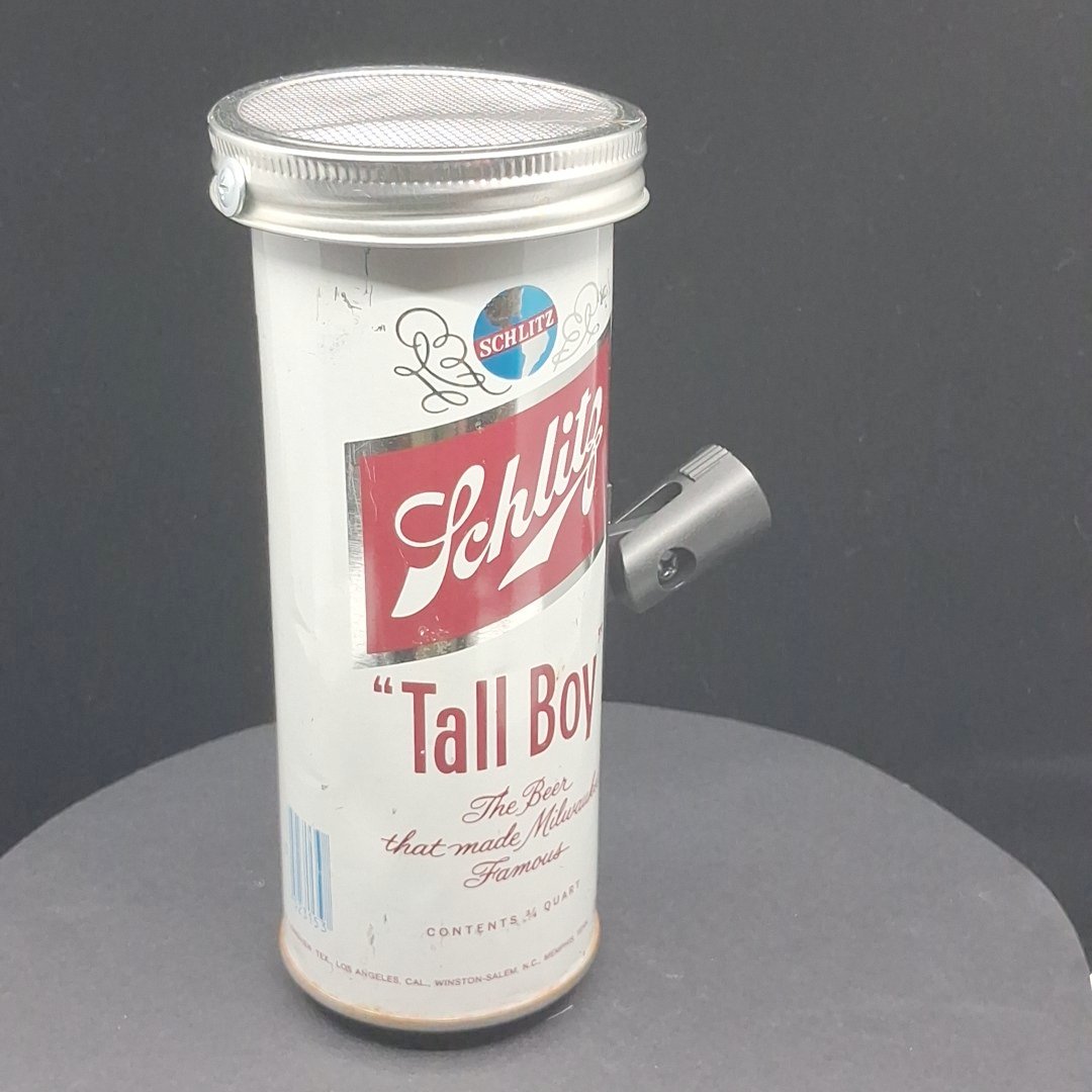 Lo Fi Beer Can Microphone - 3/4 Quart Tallboy Schlitz