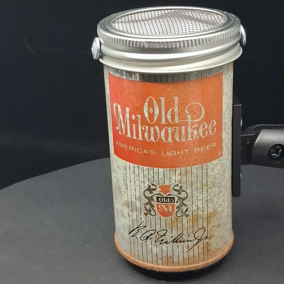 Lo Fi Beer Can Microphone - Old Milwaukee