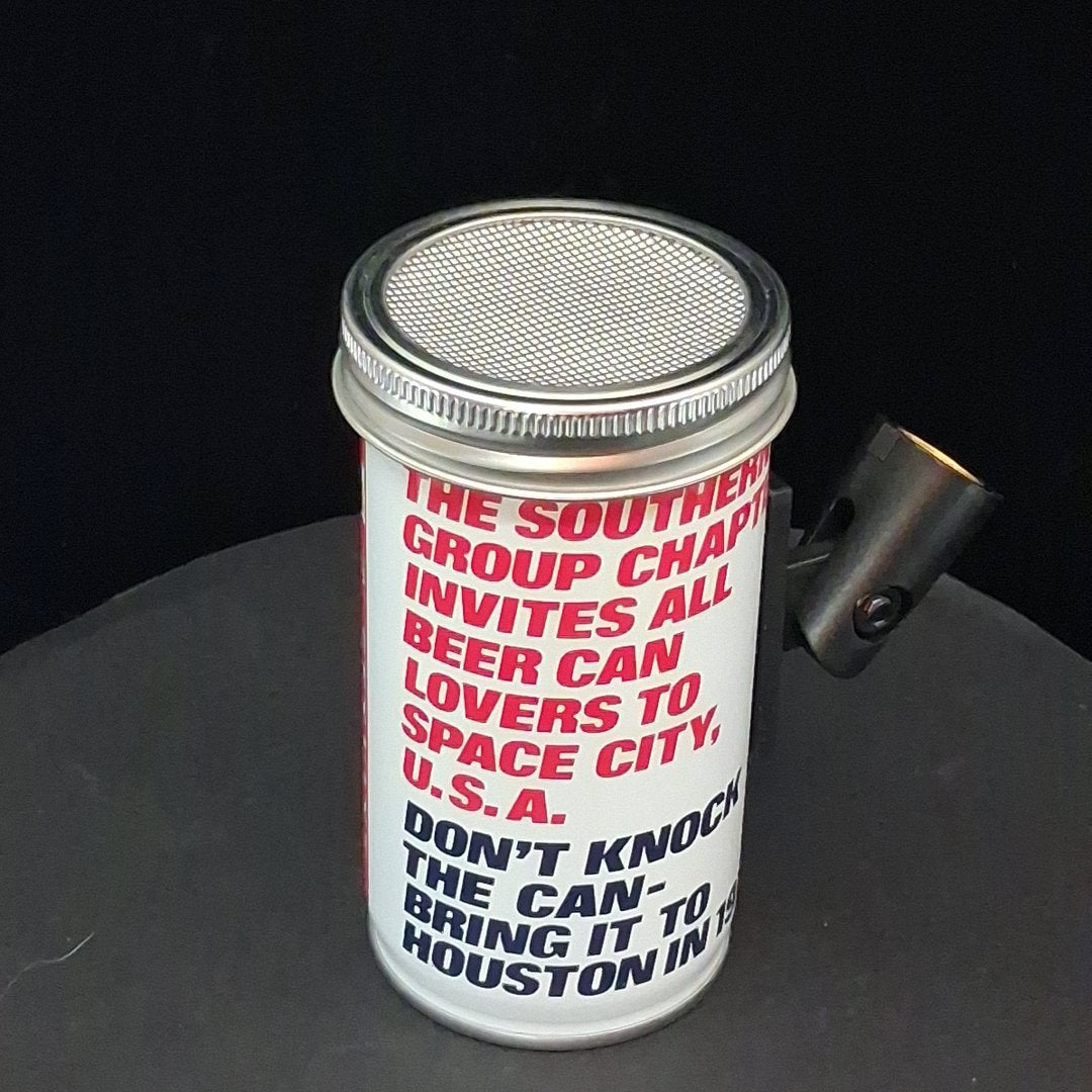 Lo Fi Beer Can Microphone - 1977 Space City Budweiser