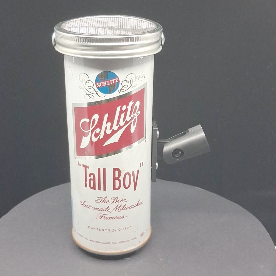 Lo Fi Beer Can Microphone - 3/4 Quart Tallboy Schlitz