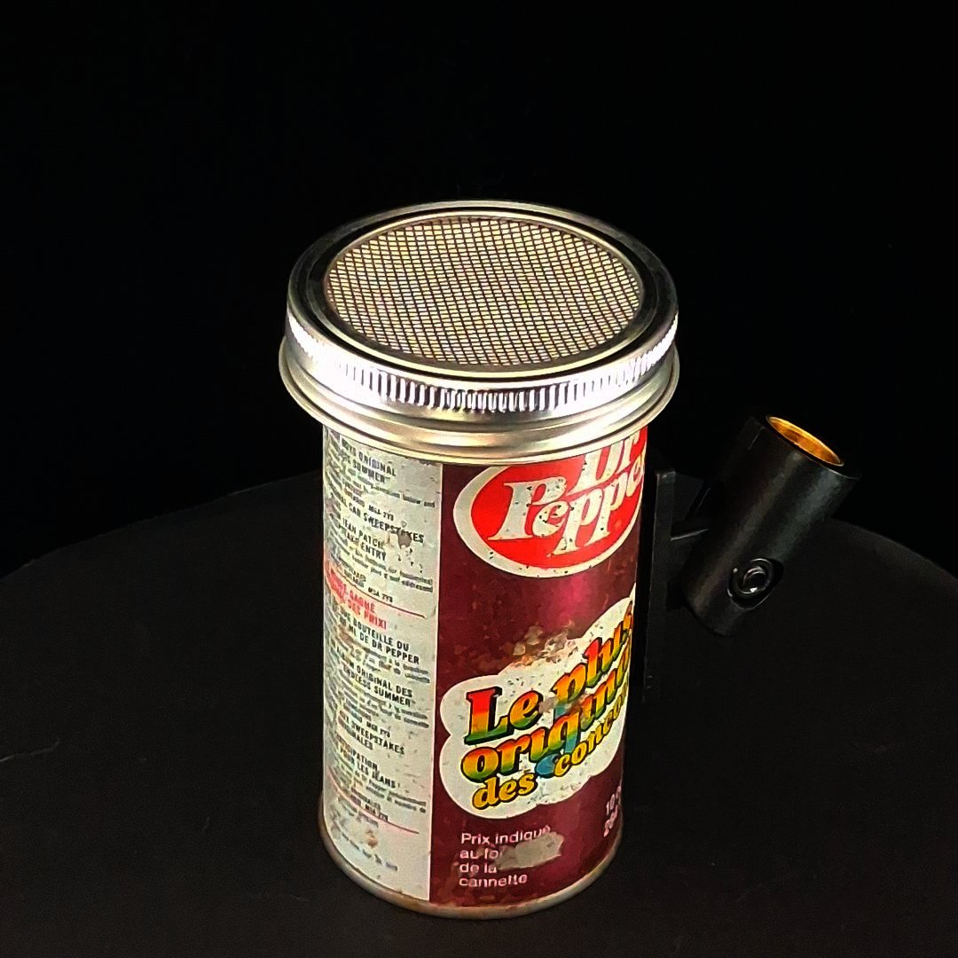 Lo Fi Soda Can Microphone - English and French Dr. Pepper