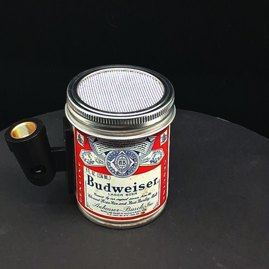 Lo Fi Beer Can Microphone - Tiny 8 oz Budweiser