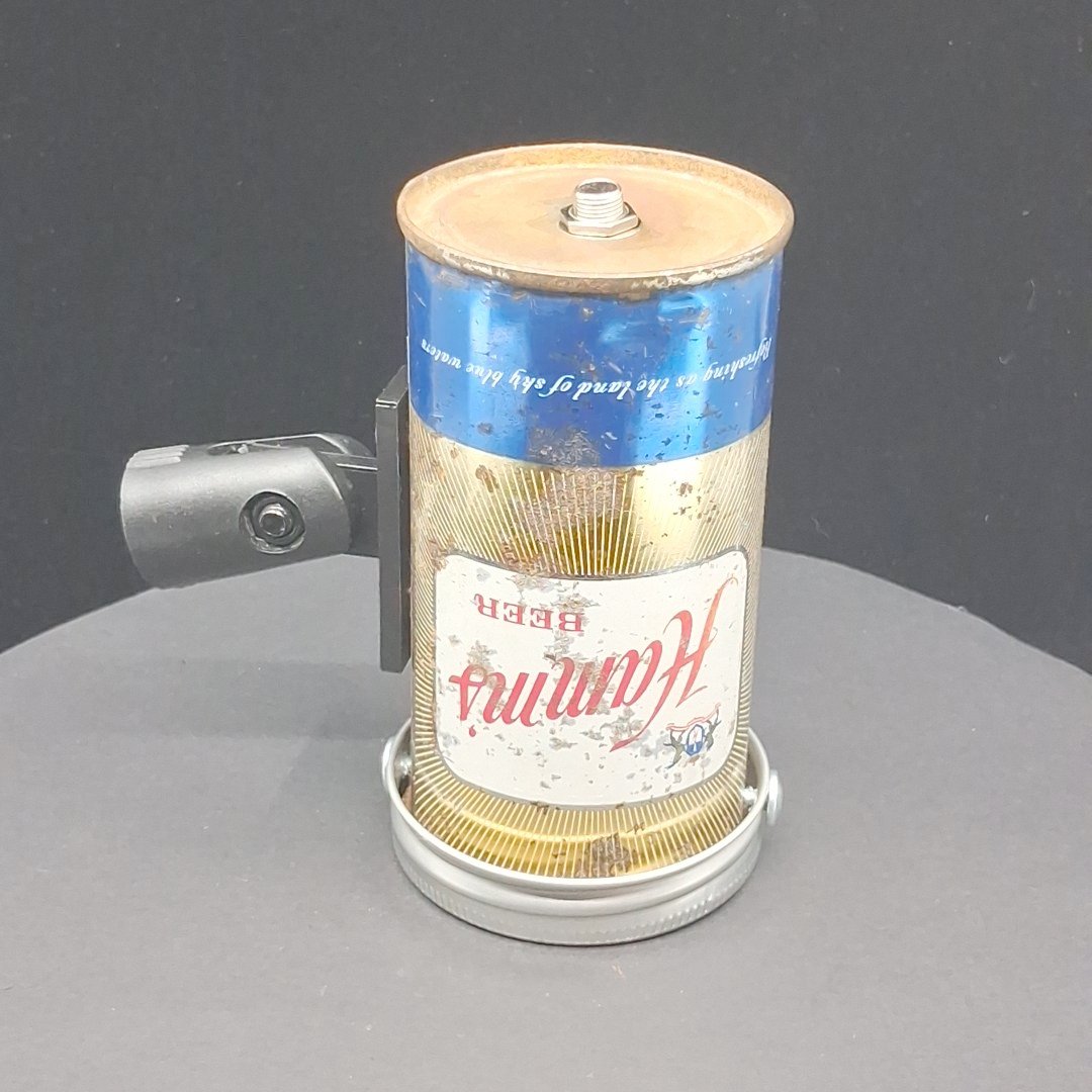 Lo Fi Beer Can Microphone - Rusty Gold Hamm's