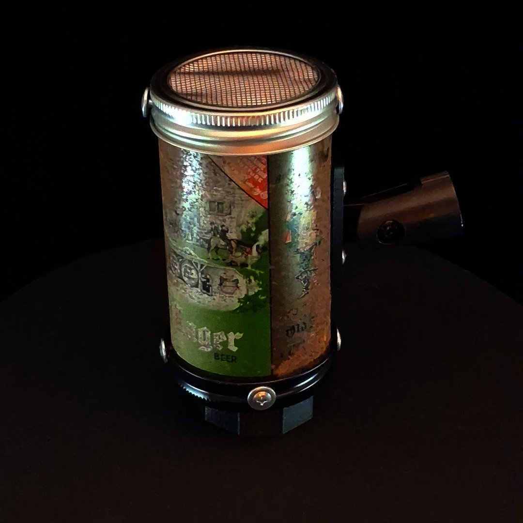 Lo Fi Beer Can Microphone - Grenadier Heileman's Old Style