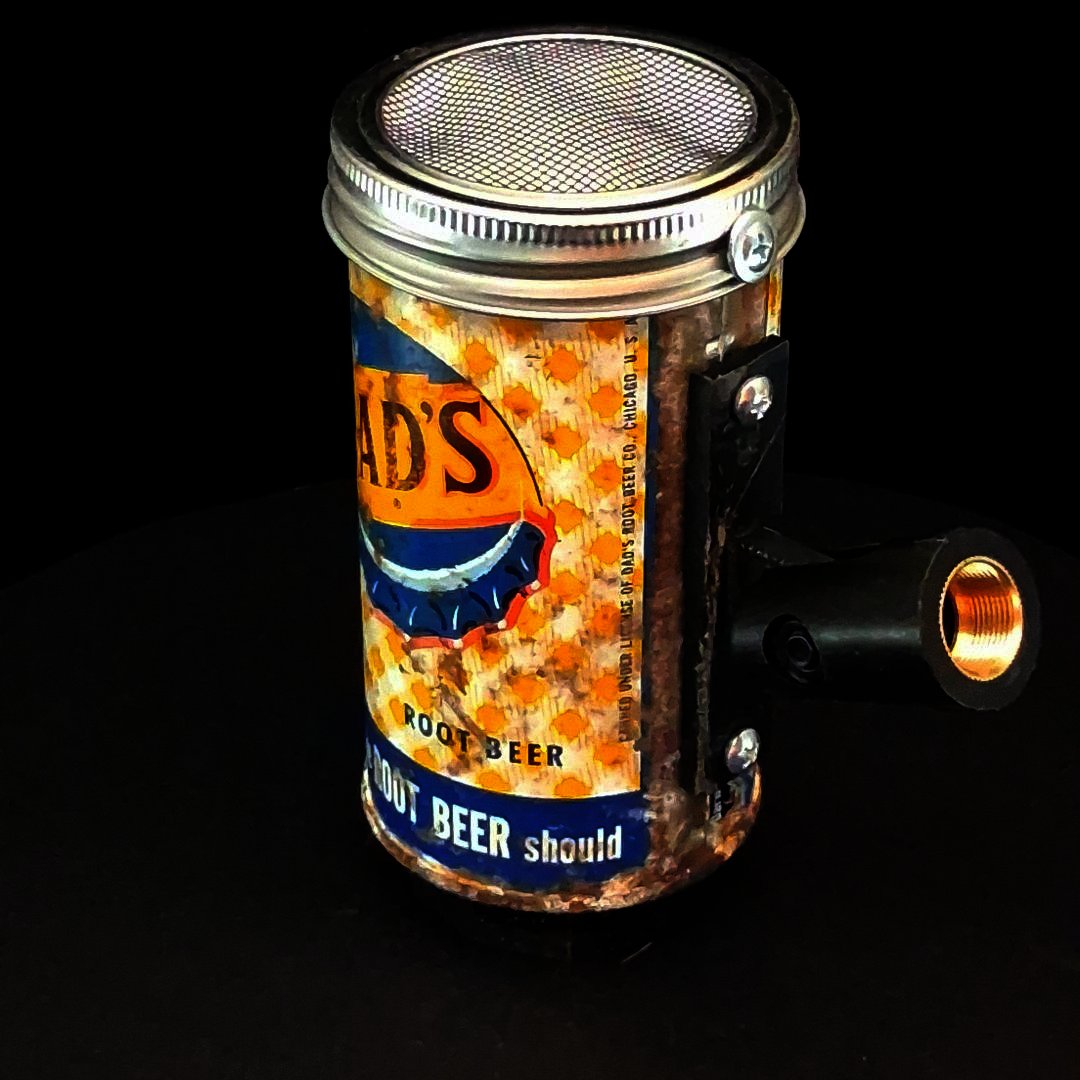 Lo Fi Soda Can Microphone - Rusty Dad's Root Beer