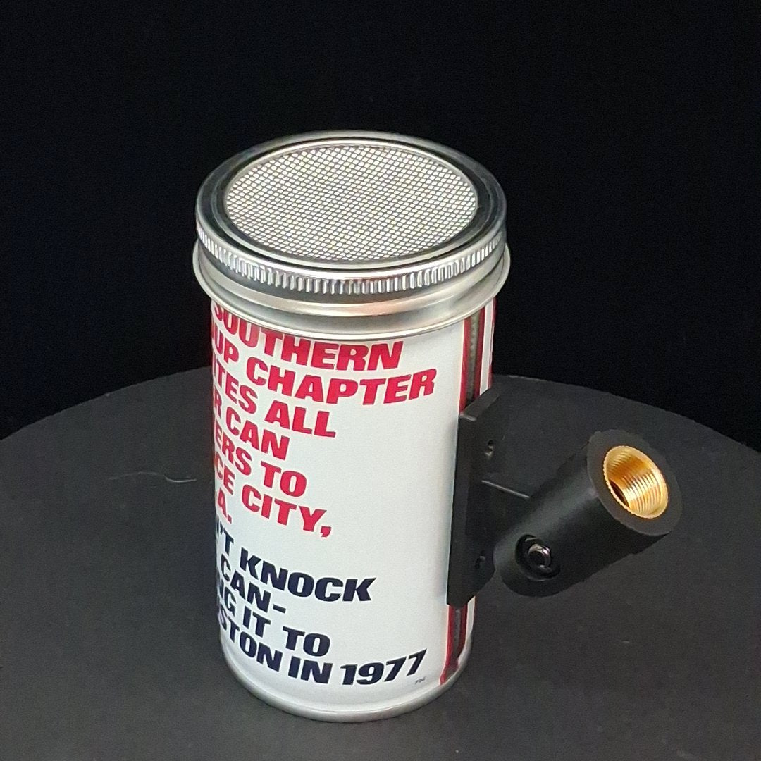 Lo Fi Beer Can Microphone - 1977 Space City Budweiser