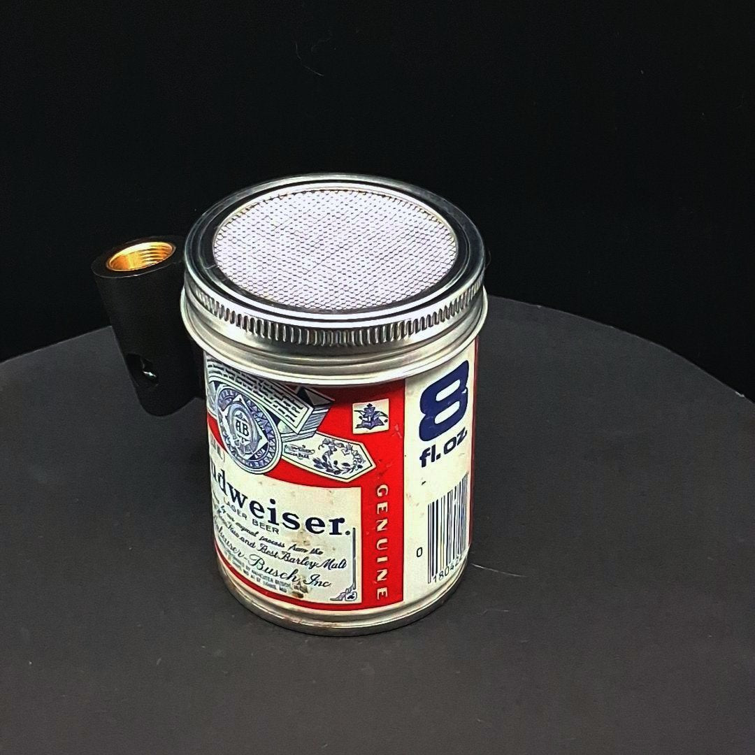 Lo Fi Beer Can Microphone - Tiny 8 oz Budweiser