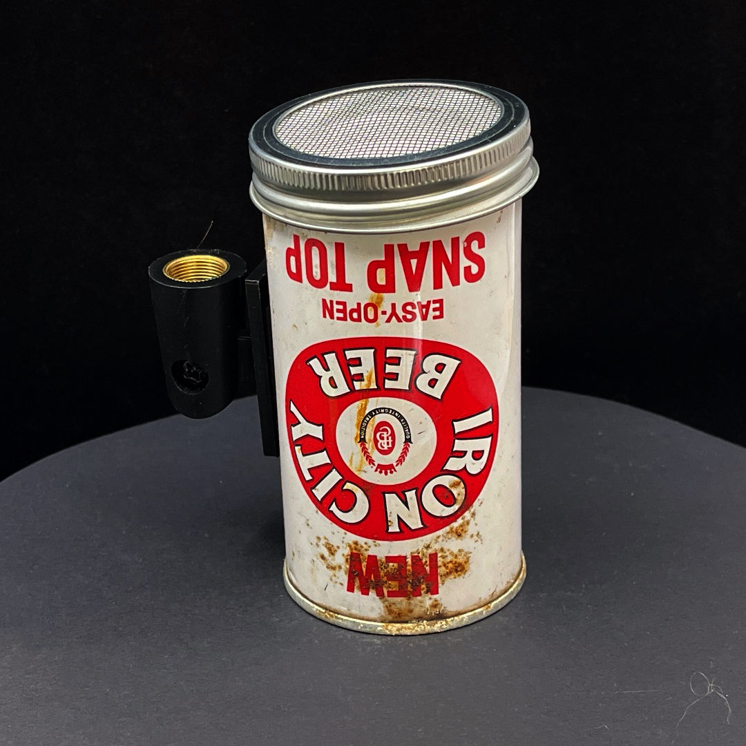 Lo Fi Beer Can Microphone - Snap Top Iron City