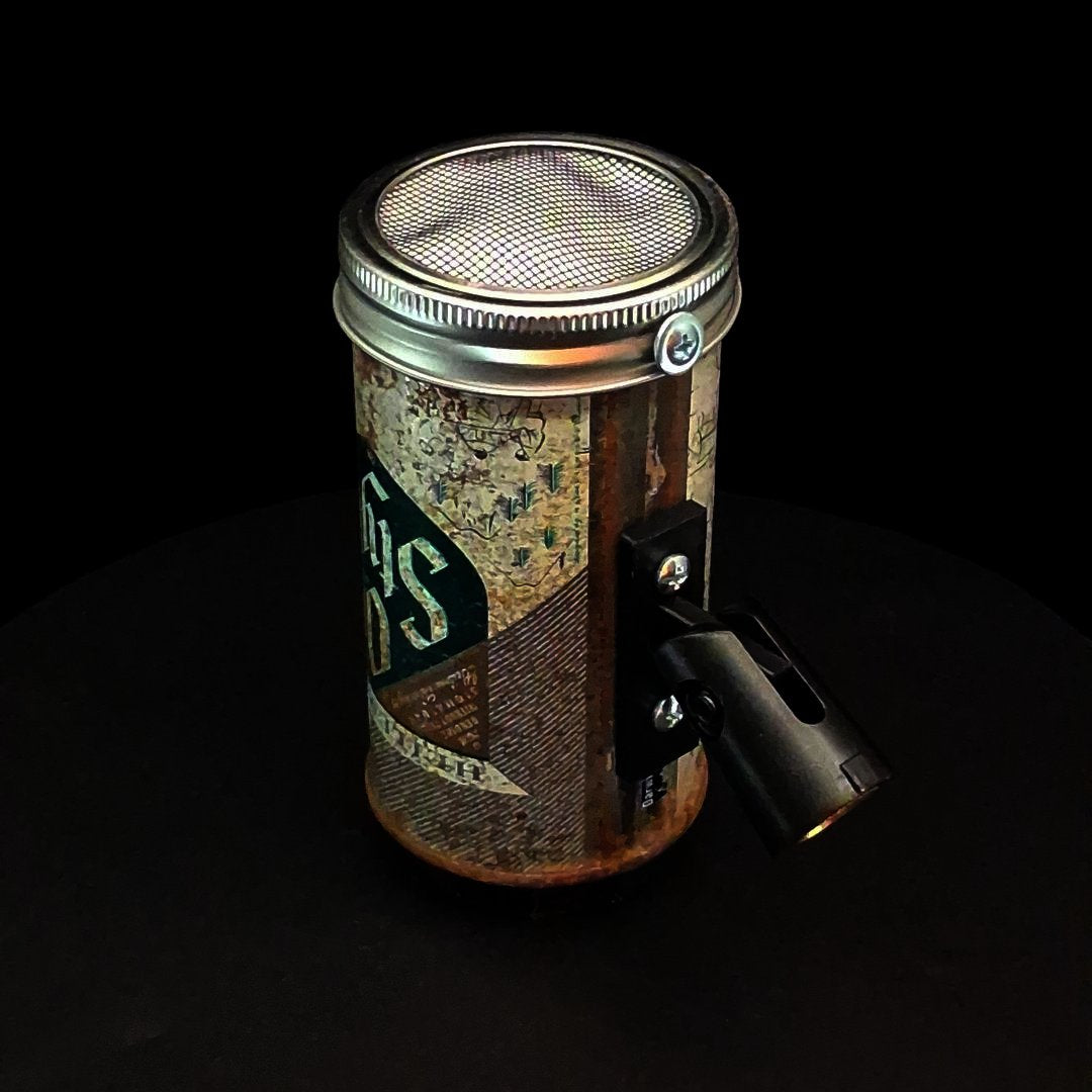 Lo Fi Beer Can Microphone - Rusted Heileman's Old Style