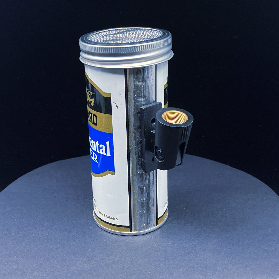 Lo Fi Beer Can Microphone - Leopard Continental Tallboy