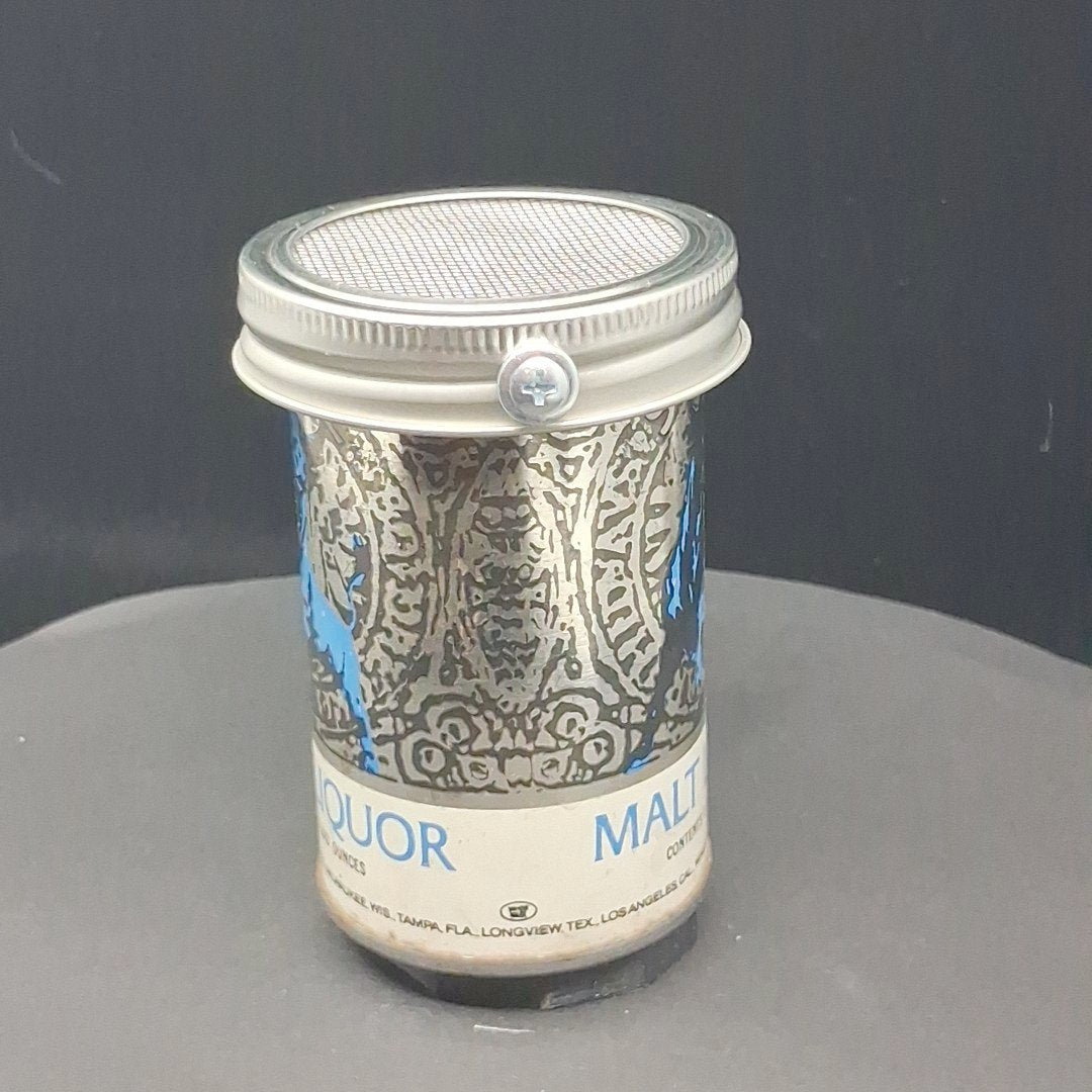 Lo Fi Beer Can Microphone - Blue Bull Tiny 8oz Schlitz