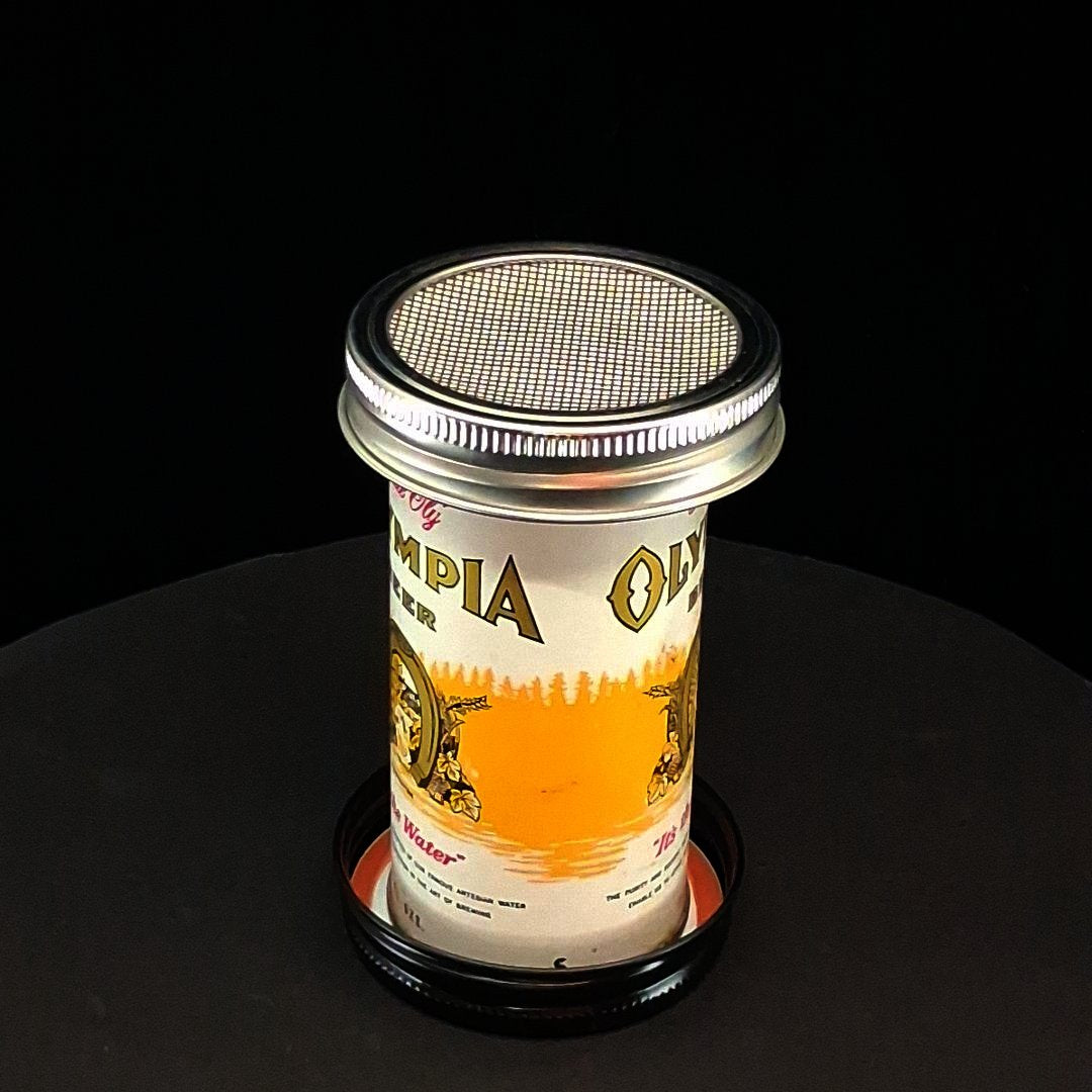 Lo Fi Beer Can Microphone - Tiny 7 oz Olympia
