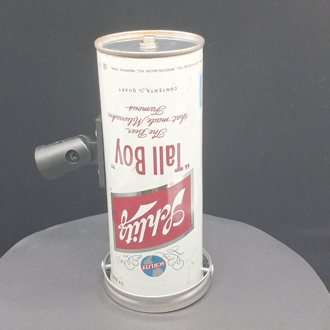 Lo Fi Beer Can Microphone - 3/4 Quart Tallboy Schlitz