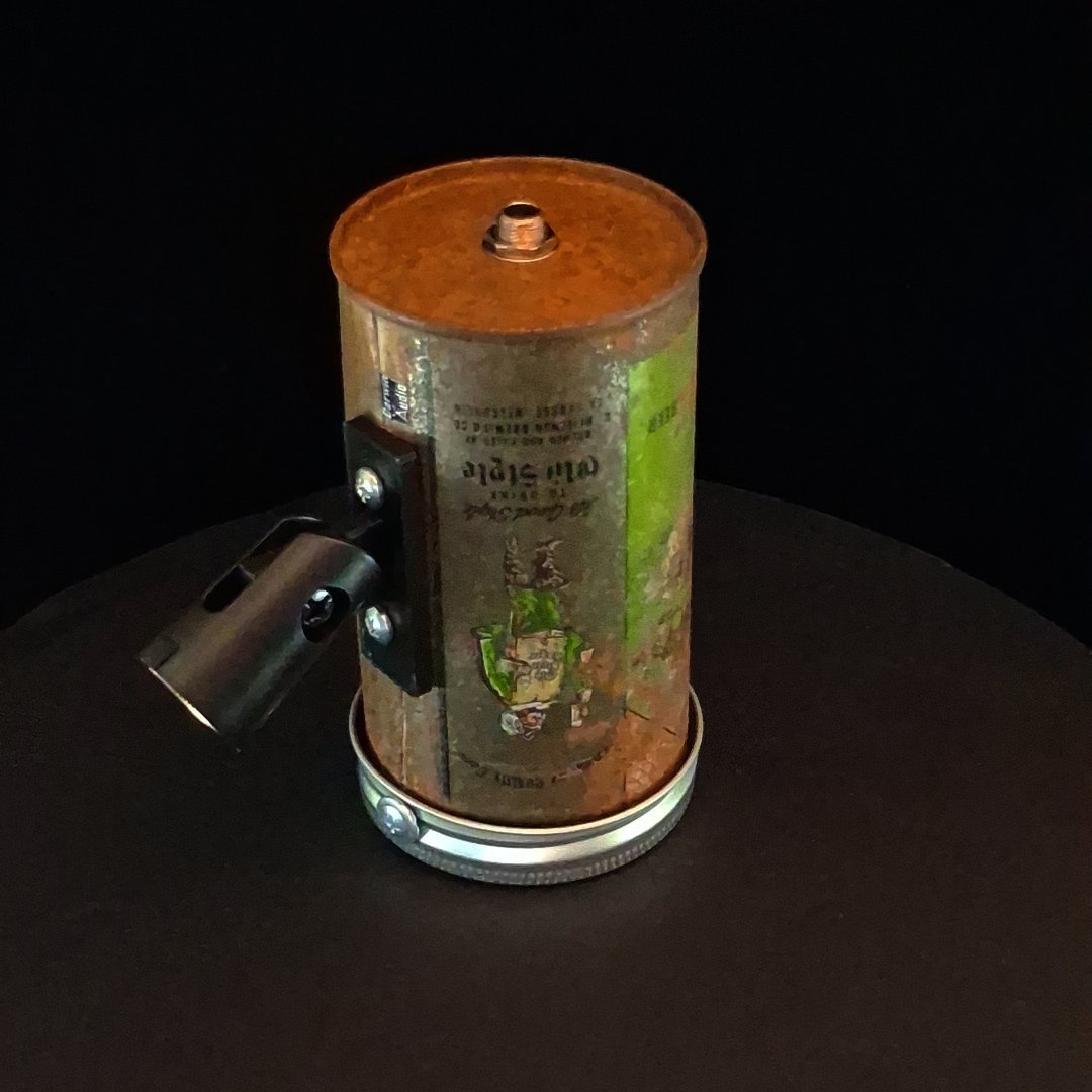 Lo Fi Beer Can Microphone - 1960s Heileman's Old Style
