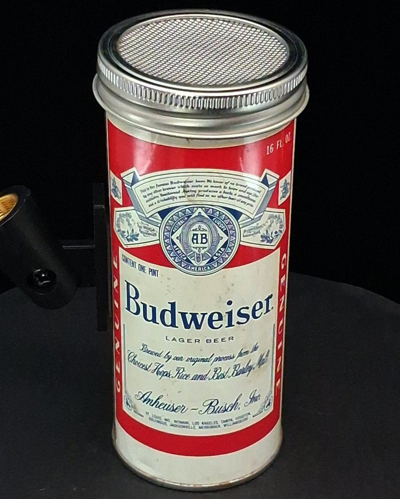 Lo Fi Beer Can Microphone - 16 oz Tallboy Budweiser