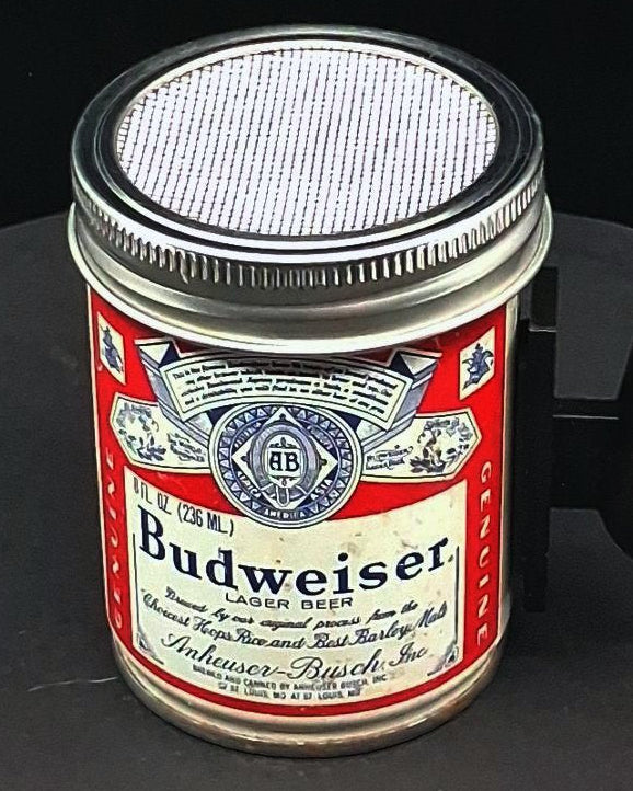 Lo Fi Beer Can Microphone - Tiny 8 oz Budweiser
