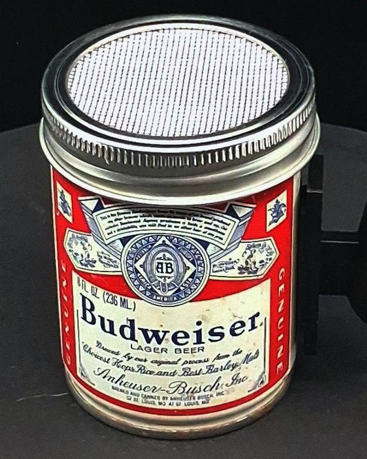 Lo Fi Beer Can Microphone - Tiny 8 oz Budweiser