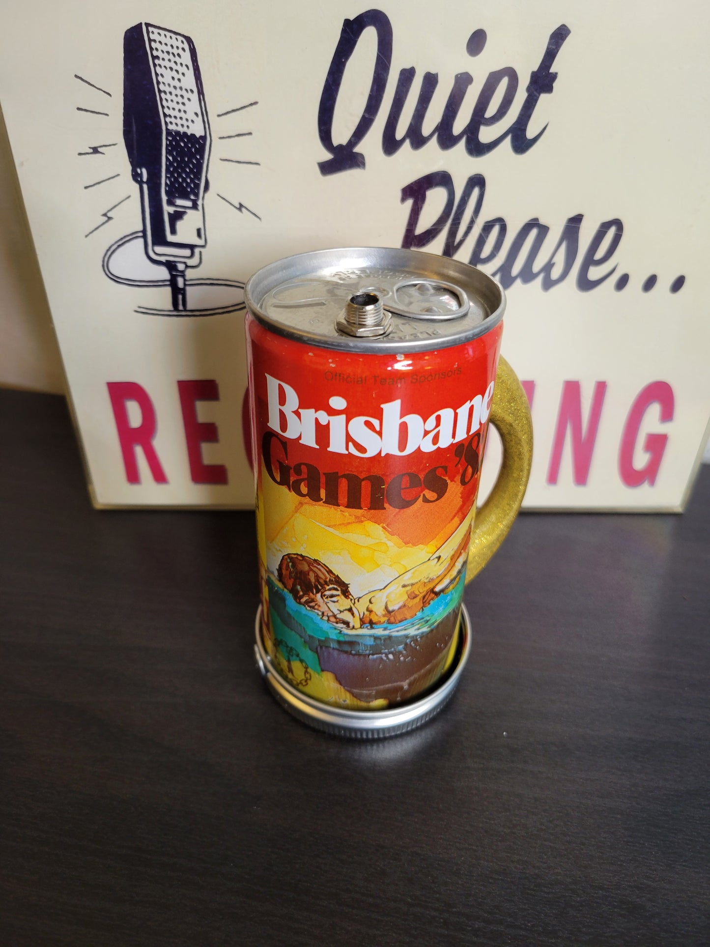 Lo Fi Beer Can Microphone - 1982 Brisbane Games Swimming