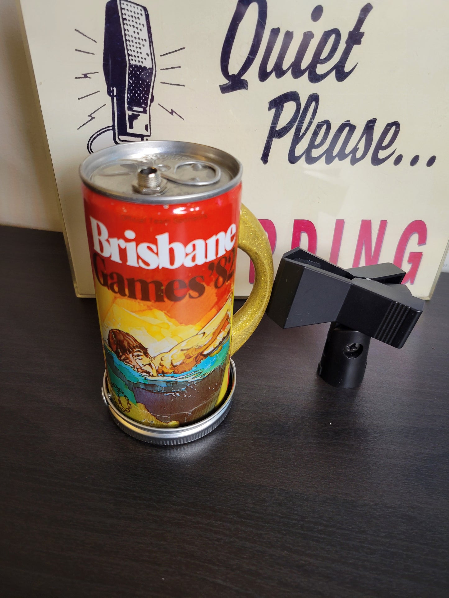 Lo Fi Beer Can Microphone - 1982 Brisbane Games Swimming