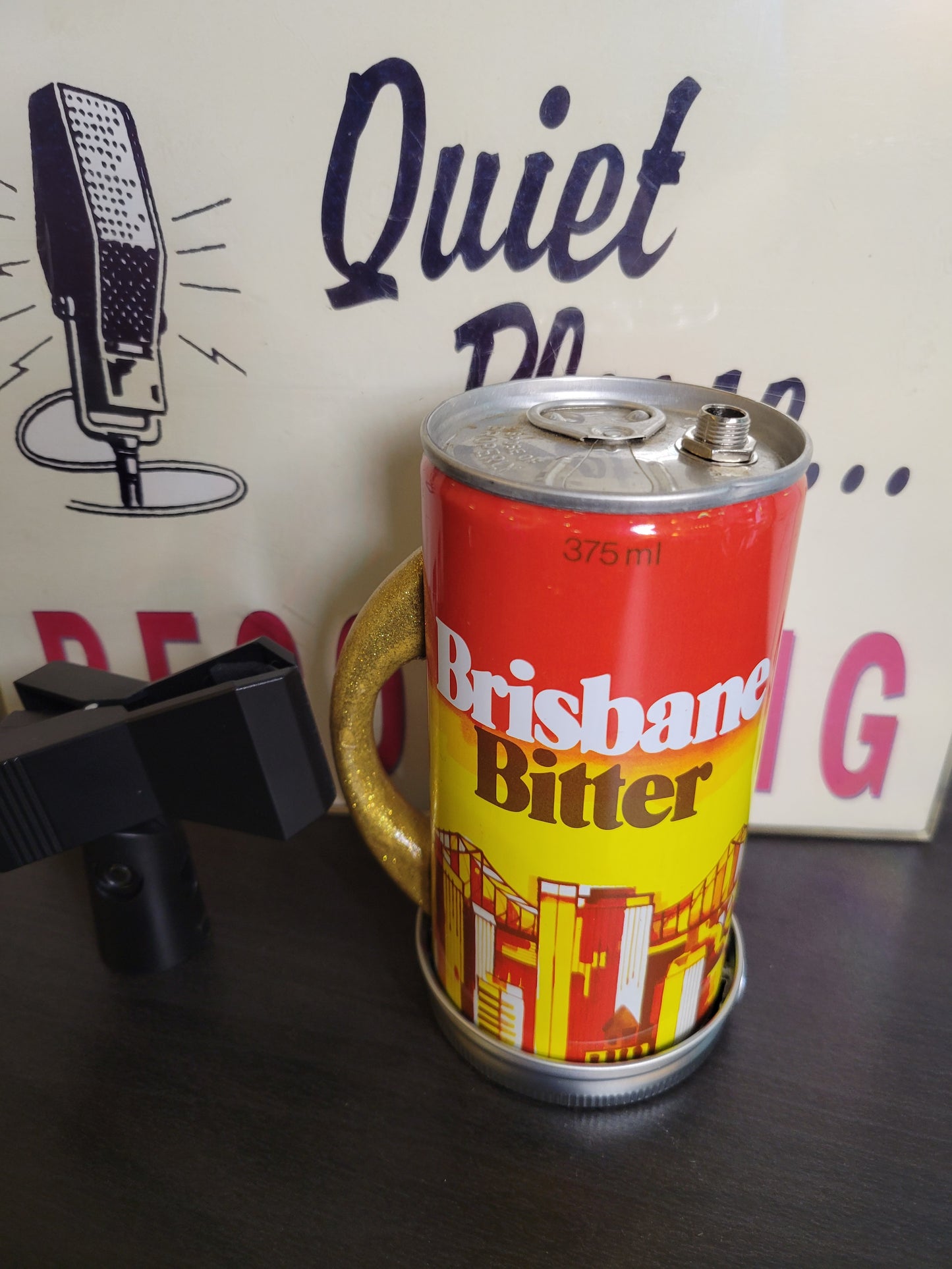 Lo Fi Beer Can Microphone - 1982 Brisbane Games Ping Pong