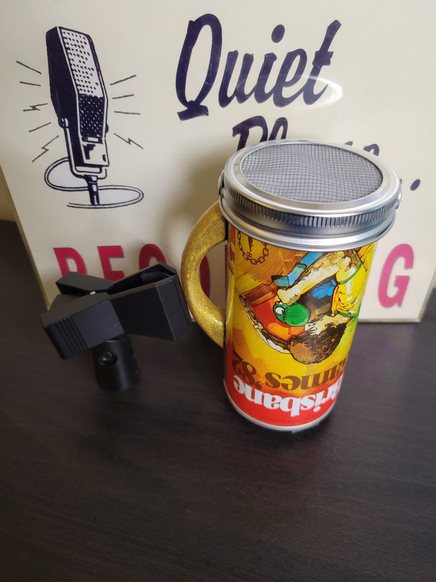 Lo Fi Beer Can Microphone - 1982 Brisbane Games Ping Pong